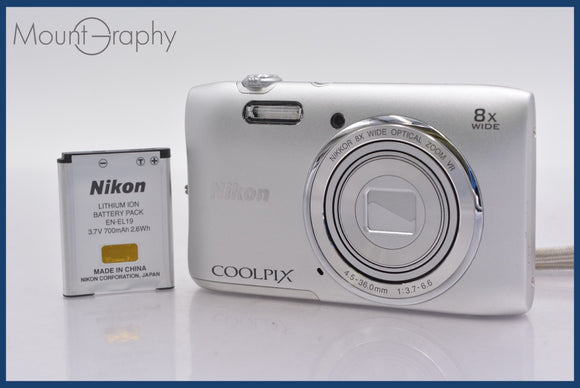 ★極上美品★ ニコン Nikon COOLPIX S3600 8x バッテリー付属 ★完動★同梱可 #mj5750