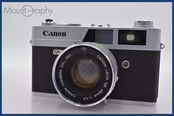 ★ジャンク特価★ キヤノン Canon Canonet QL17 45mm F1.7 同梱可 #mj5792