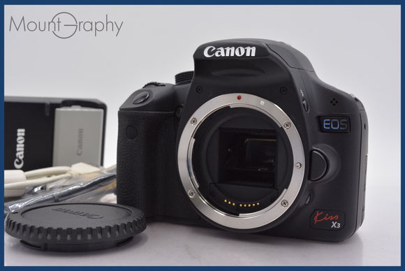 ★ジャンク特価★ キヤノン Canon EOS Kiss X3 前キャップ、バッテリー、充電器付属 同梱可 #mj5808