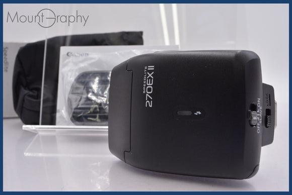 ★極上美品★ キヤノン Canon 270EX II 元箱、使用説明書、ソフトケース付 ★完動★同梱可 #mj5835