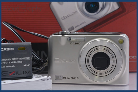 ★極上美品★ カシオ CASIO EXILIM EX-Z1200 3x 元箱、バッテリー、ソフトケース、取扱説明書付属 ★完動★同梱可 #mj5926