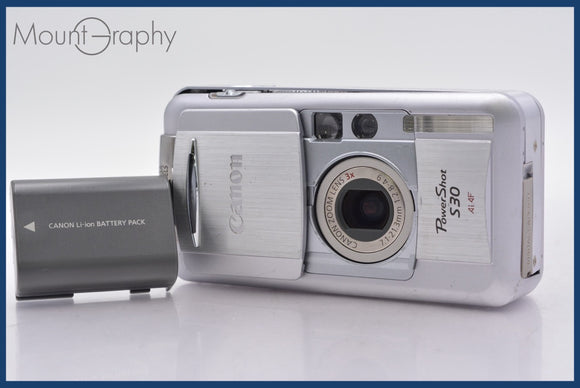 ★極上美品★ キヤノン Canon PowerShot S30 3x バッテリー付属 ★完動★同梱可 #mj5959