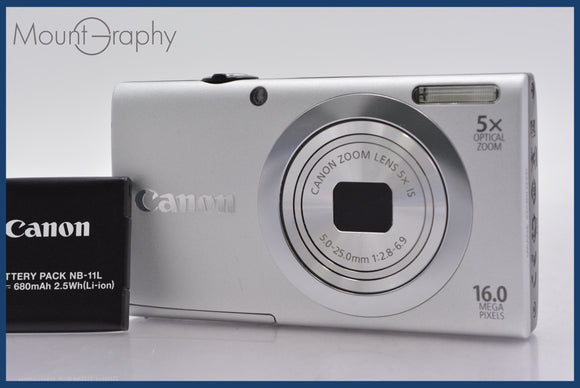 ★極上美品★ キヤノン Canon PowerShot A2400 IS HD 5x バッテリー付属 ★完動★同梱可 #mj5969