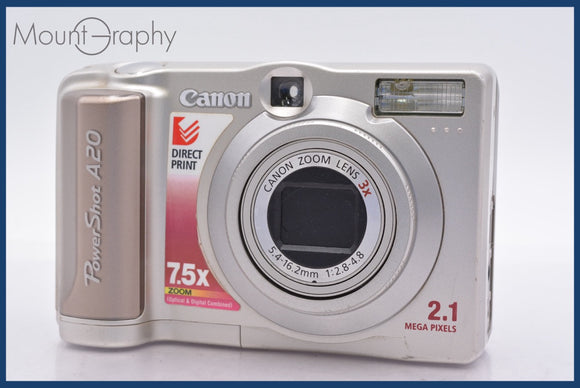 ★ジャンク特価★ キヤノン Canon PowerShot A20 3x 単三電池仕様 同梱可 #mj5995