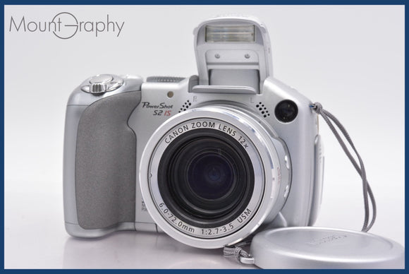 ★ジャンク特価★ キヤノン Canon PowerShot S2 IS 12x 単三電池仕様 前キャップ付 同梱可 #mj6029