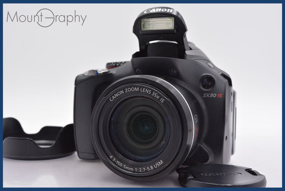 ★極上美品★ キヤノン Canon PowerShot SX30 IS 35x 前キャップ、フード付 同梱可 #mj6034