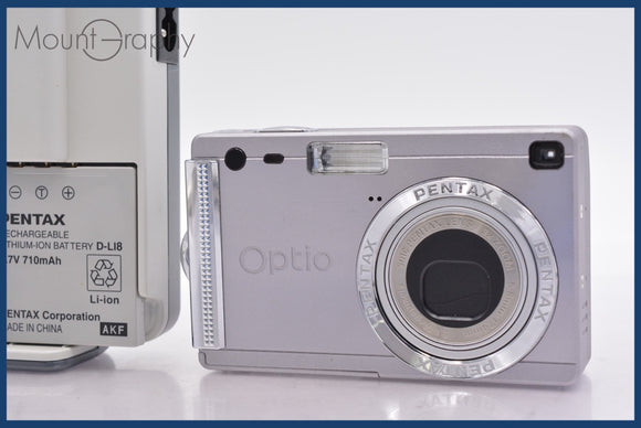 ★極上美品★ ペンタックス PENTAX Optio S5i 3x バッテリー、充電器付属 ★完動★同梱可 #mj6072