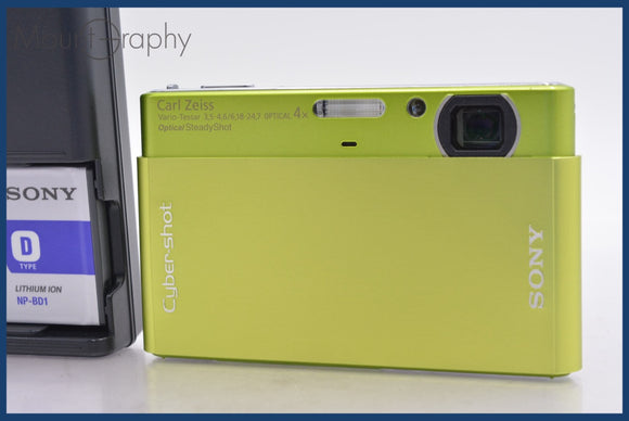★極上美品★ ソニー SONY Cyber-shot DSC-T77 4x バッテリー、充電器付属 ★完動★同梱可 #mj6102