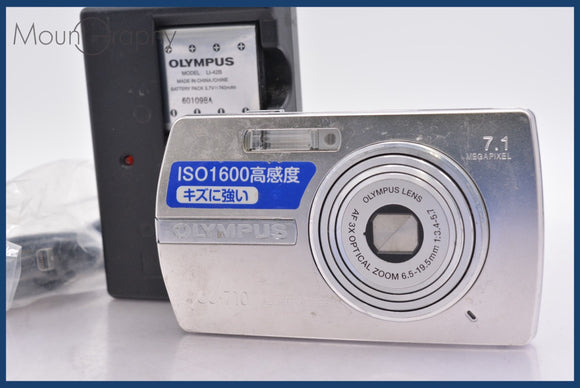 ★ジャンク特価★ オリンパス Olympus μ710 3x バッテリー、充電器付属 同梱可 #mj6105