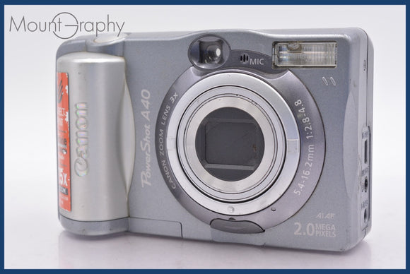 ★ジャンク特価★ キヤノン Canon PowerShot A40 3x 単三電池仕様 同梱可 #mj6131