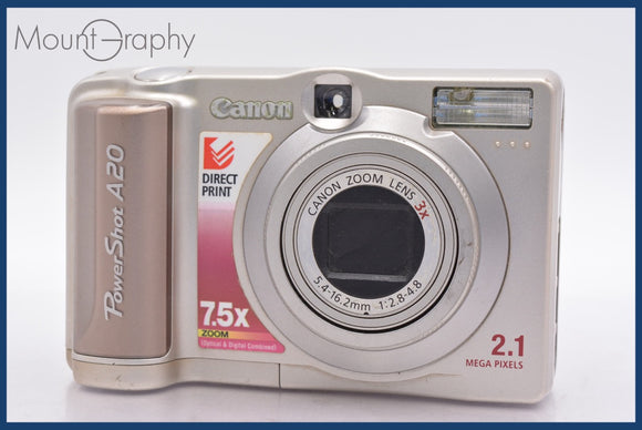 ★ジャンク特価★ キヤノン Canon PowerShot A20 3x 単三電池仕様 同梱可 #mj6132