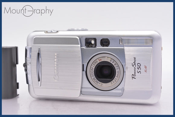 ★極上美品★ キヤノン Canon PowerShot S50 3x バッテリー付属 ★完動★同梱可 #mj6137