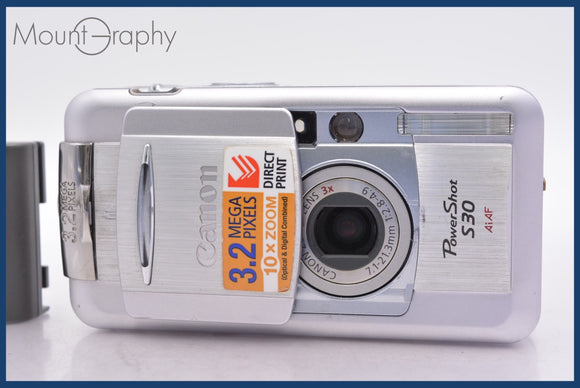 ★ジャンク特価★ キヤノン Canon PowerShot S30 3x バッテリー付属 同梱可 #mj6138