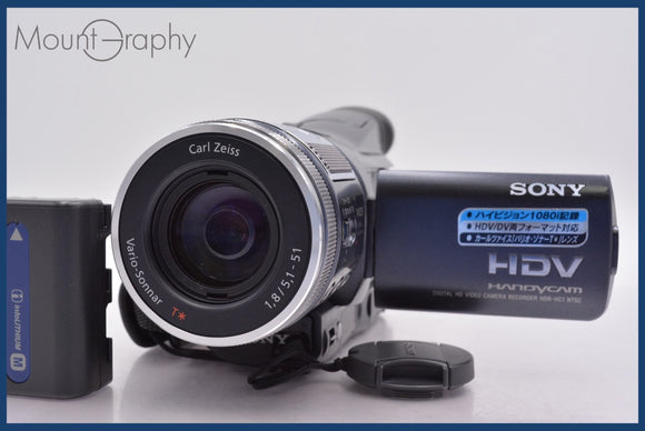 ★極上美品★ ソニー SONY HANDYCAM HDR-HC1 120x 前キャップ、バッテリー付属 ★完動★同梱可 #mj6163
