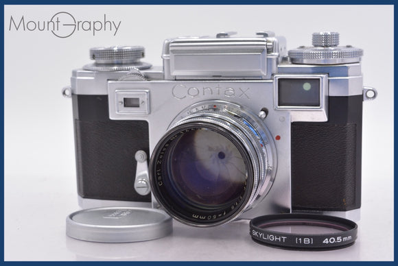 ★極上美品★ コンタックス CONTAX 50mm F1.5 前キャップ&レンズフィルター付 ★完動★同梱可 #mj6180