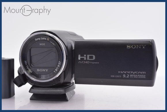 ★極上美品★ ソニー SONY HANDYCAM HDR-CX670 30x バッテリー付属 ★完動★同梱可 #mj6222