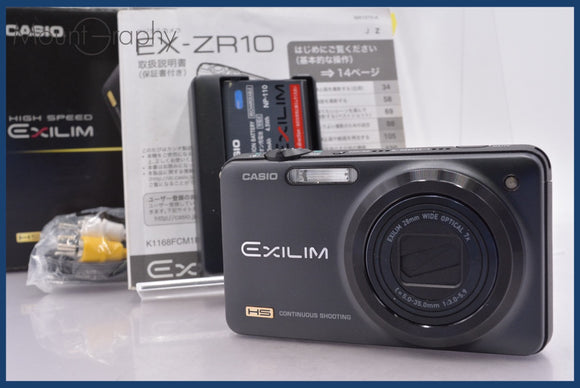 ★極上美品★ カシオ CASIO EXILIM EX-ZR10 7x 元箱、バッテリー、充電器、取扱説明書付属 ★完動★同梱可 #mj6306