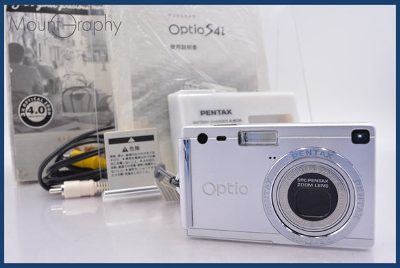 ★良品★ ペンタックス PENTAX Optio S4i  3x 元箱、バッテリー、取扱説明書付属 ★完動★同梱可 #mj6312