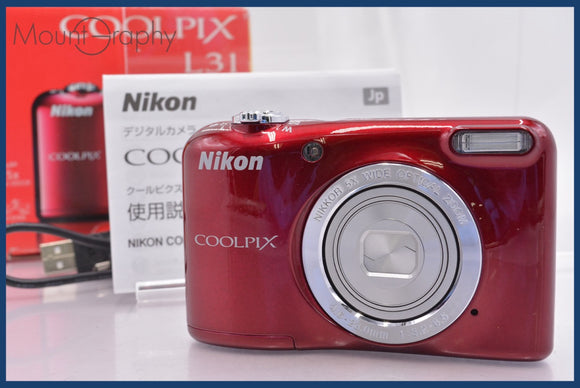 ★極上美品★ ニコン Nikon COOLPIX L31 5x 単三電池仕様 元箱、取扱説明書付属 ★完動★同梱可 #mj6392