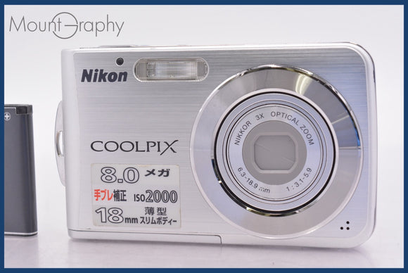 ★極上美品★ ニコン Nikon COOLPIX S210 3x バッテリー付属 ★完動★同梱可 #mj6403