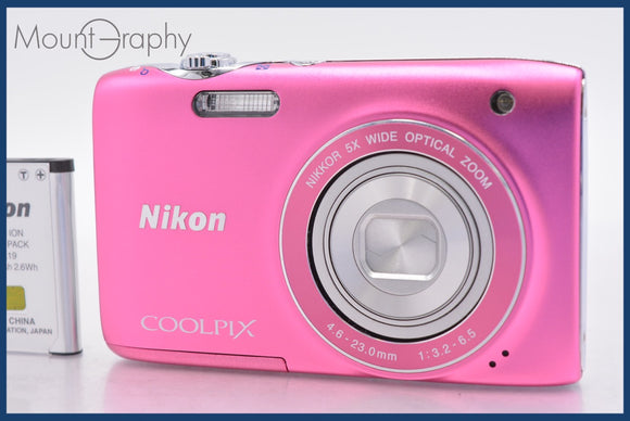 ★極上美品★ ニコン Nikon COOLPIX S3100 5x バッテリー付属 ★完動★同梱可 #mj6406