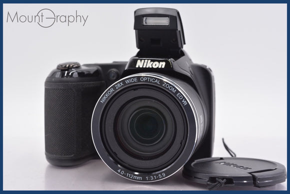 ★極上美品★ ニコン Nikon COOLPIX L340 28x 単三電池仕様 前キャップ付 ★完動★同梱可 #mj6413
