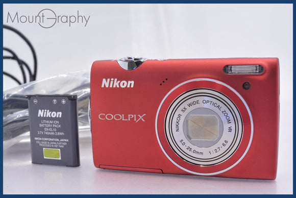 ★極上美品★ ニコン Nikon COOLPIX S500 5x バッテリー付属 ★完動★同梱可 #mj6419