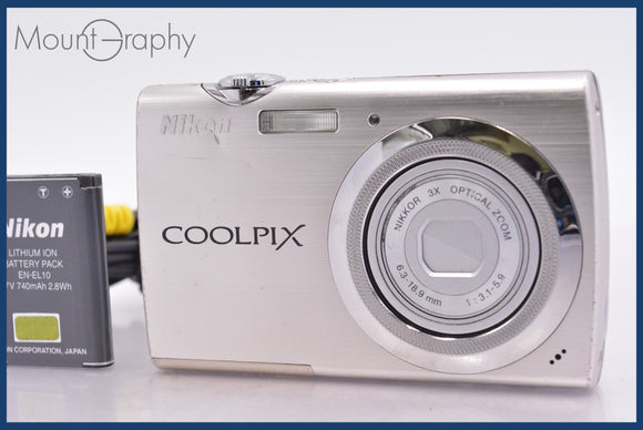 ★極上美品★ ニコン Nikon COOLPIX S230 3x バッテリー付属 ★完動★同梱可 #mj6424