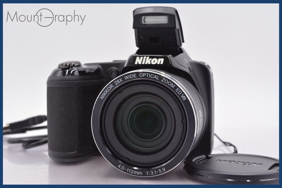 ★極上美品★ ニコン Nikon COOLPIX L340 28x 単三電池仕様 前キャップ付 ★完動★同梱可 #mj6425