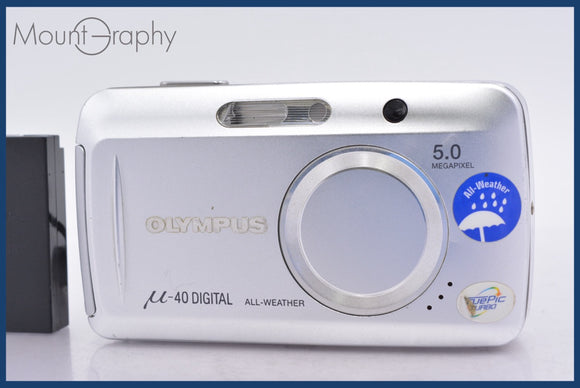 ★極上美品★ オリンパス Olympus μ-40 3x バッテリー付属 ★完動★同梱可 #mj6434