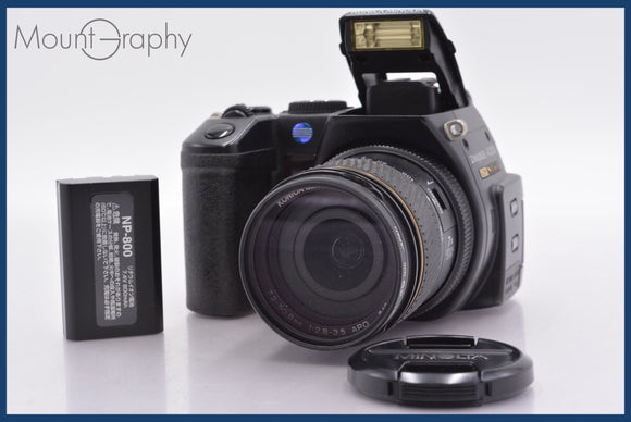 ★極上美品★ コニカ Konica MINOLTA DIMAGE A200 7x 単三電池仕様 前後キャップ&レンズフィルター、バッテリー付 ★完動★同梱可 #mj6483