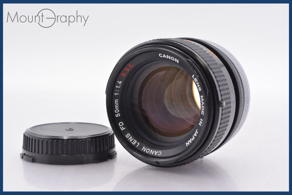★特別特価★ キヤノン Canon FD 50mm F1.4 S.S.C. 後キャップ付 同梱可 #mj6495