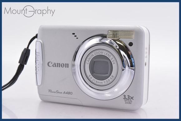 ★極上美品★ キヤノン Canon PowerShot A480 3.3x 単三電池仕様 ★完動★同梱可 #mj6504
