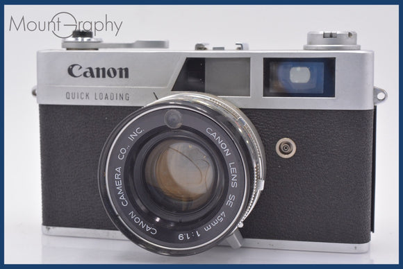 ★ジャンク特価★ キヤノン Canon Canonet QL19 45mm F1.9 同梱可 #mj6543