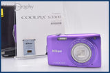 ★極上美品★ ニコン Nikon COOLPIX S3300 6x 元箱、バッテリー、取扱説明書付属 ★完動★同梱可 #mj6569