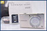 ★極上美品★ ニコン Nikon COOLPIX S6200 10x 元箱、バッテリー,取扱説明書付属 ★完動★同梱可 #mj6571