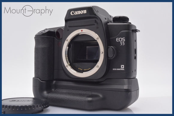 ★ジャンク特価★ キヤノン Canon EOS55 EYE CONTROL + Canon BATTERY PACK BP-50 ★完動★同梱可 #mj6697