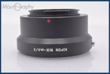 ★極上美品★ キポン KIPON NIK-m4/3 ★完動★同梱可 #mj6703