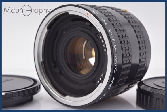 ★極上美品★ ペンタックス PENTAX PEAR CONVERTER-A 645 2X 前後キャップ付 ★完動★同梱可 #mj6712