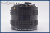 ★極上美品★ ペンタックス PENTAX PEAR CONVERTER-A 645 2X 前後キャップ付 ★完動★同梱可 #mj6712