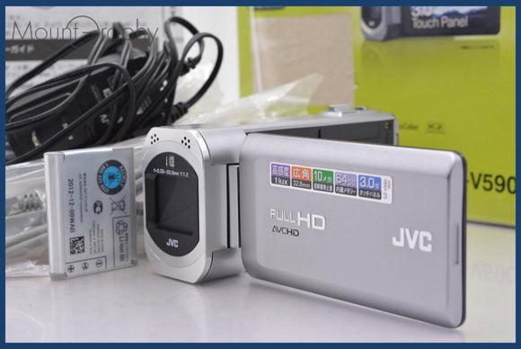 ★極上美品★ ケンウッド JVC GZ-V590 元箱、バッテリー、取扱説明書付属 ★完動★同梱無料 #mj6825