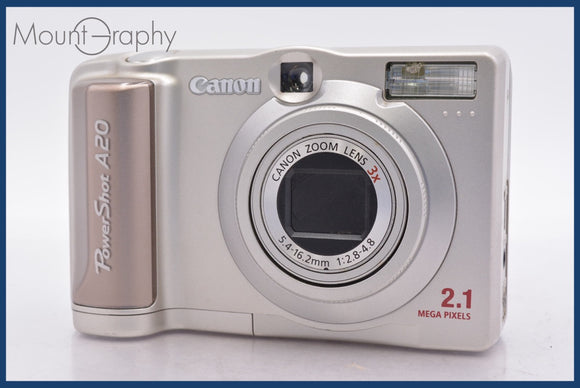 ★極上美品★ キヤノン Canon PowerShot A20 3x 単三電池仕様 ★完動★同梱無料 #mj6951
