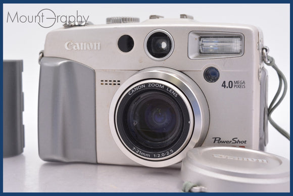 ★特別特価★ キヤノン Canon PowerShot G2 前キャップ、バッテリー付 同梱無料 #mj6957
