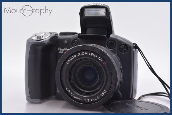 ★ジャンク特価★ キヤノン Canon PowerShot S5 IS 12x 単三電池仕様 前キャップ付 同梱無料 #mj6958