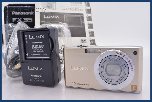 ★極上美品★ パナソニック Panasonic LUMIX DMC-FX35 元箱、バッテリー、充電器、取扱説明書付属 同梱無料 #mj6968