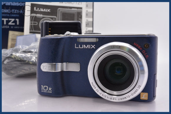 ★実用美品★ パナソニック Panasonic LUMIX DMC-TZ1 10x 前キャップ、元箱、バッテリー、充電器、取扱説明書付属 ★完動★ #mj6976