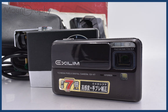 ★ジャンク特価★ カシオ CASIO EXILIM EX-V7 7x 元箱、取扱説明書、充電スタンド付属 同梱無料 #mj6977