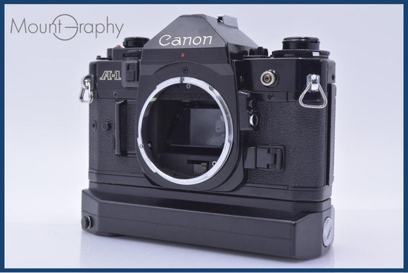 ★極美品★キヤノン Canon A-1 POWER WINDER A2#1628 キヤノン Canon A-1 ブラック + POWER WINDER A2 同梱無料 #my1396