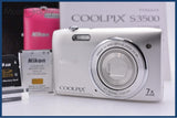【美品・動作保証】 ニコン Nikon COOLPIX S3500 7x 元箱、バッテリー、メモリーカード、取扱説明書付属 同梱無料 #my1578