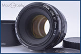 【美品・動作保証】 キヤノン Canon EF 50mm F1.4 前後キャップ&フード付 同梱無料 #my592